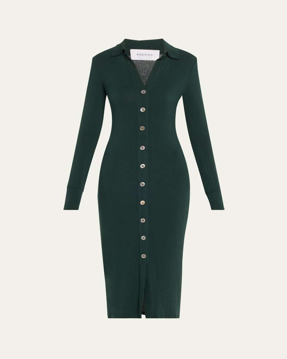 Cardigan Knit Midi Dress